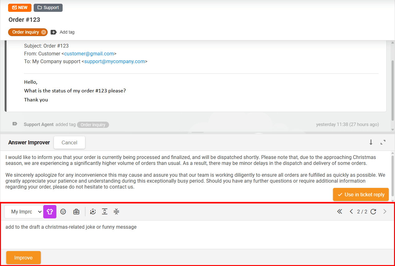 روبوت محادثة LiveAgent الذكي
