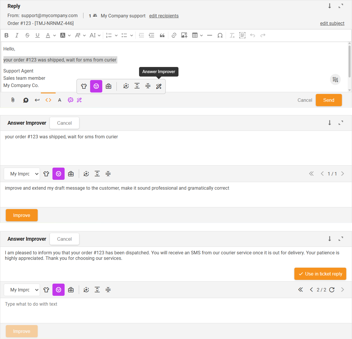 روبوت محادثة LiveAgent الذكي