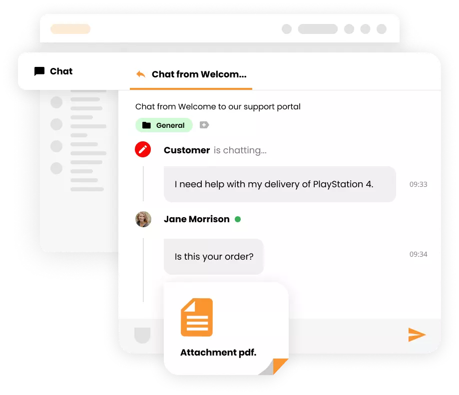 محاكاة مرفق التذكرة في LiveAgent