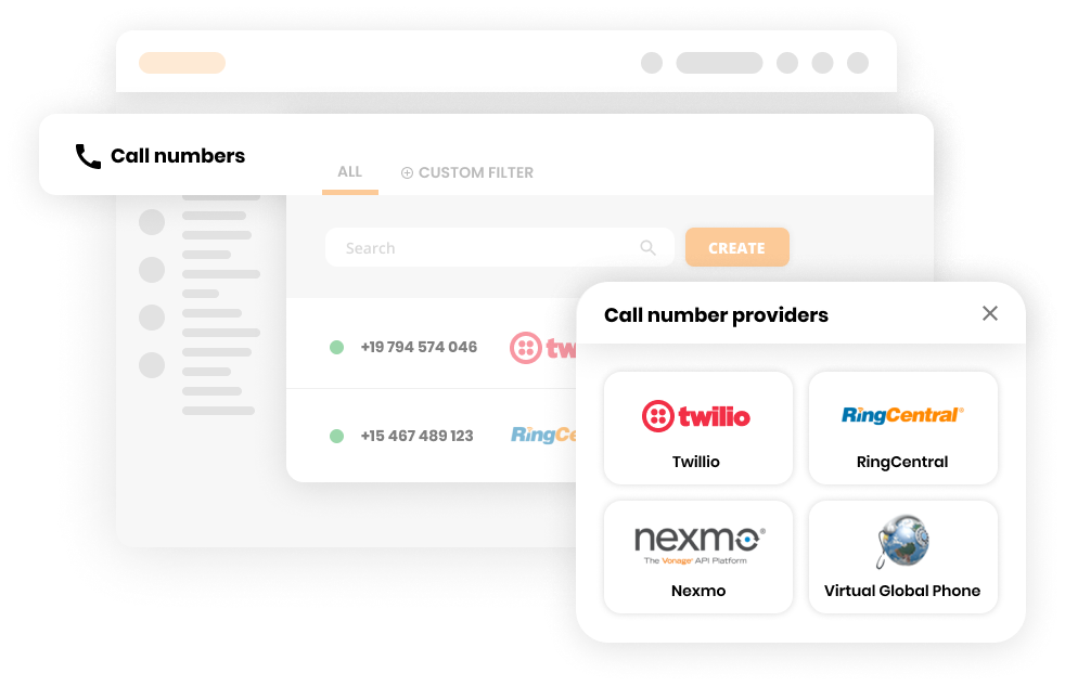 مركز اتصالات مع تكامل موفري VoIP