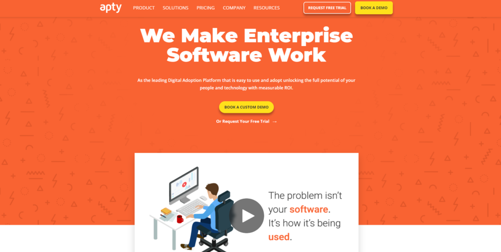 صفحة Apty الرئيسية