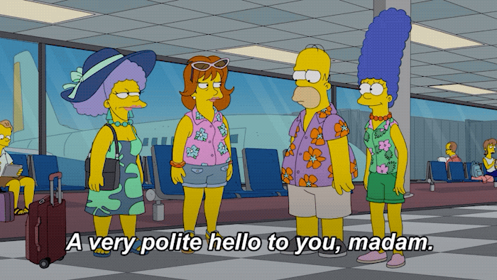 تحية مهذبة جداً لك يا سيدتي