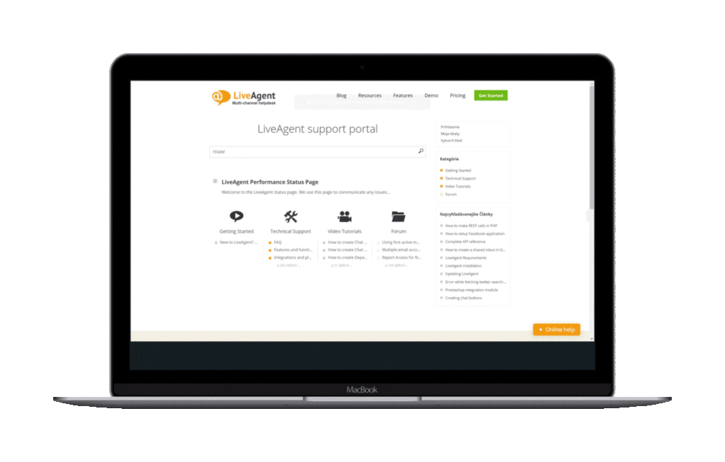 تصاميم قاعدة المعرفة في LiveAgent