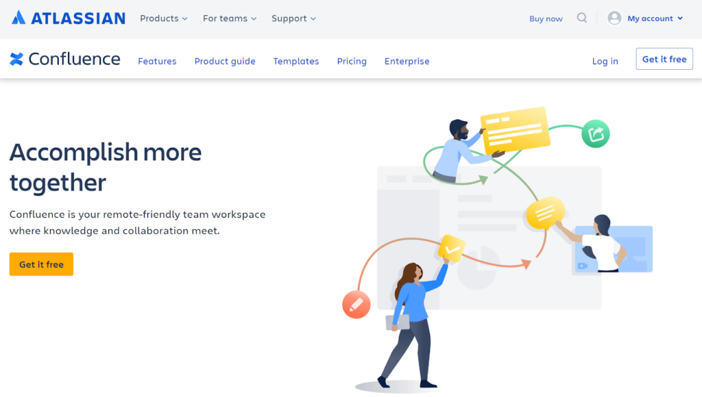صورة شاشة Confluence البرنامج الأنيقة