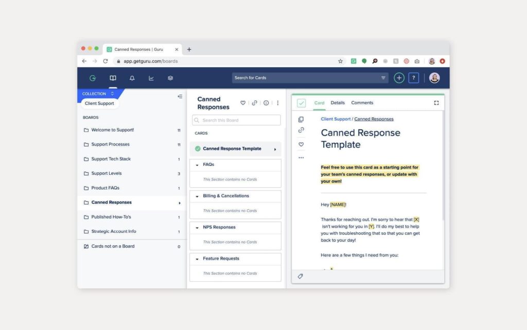 مثال عملي لقاعدة معرفية Guru