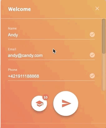 نموذج جانب الاتصال في LiveAgent
