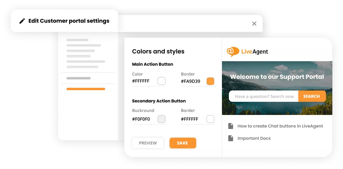 بوابة خدمة عملاء قوية من صنعك