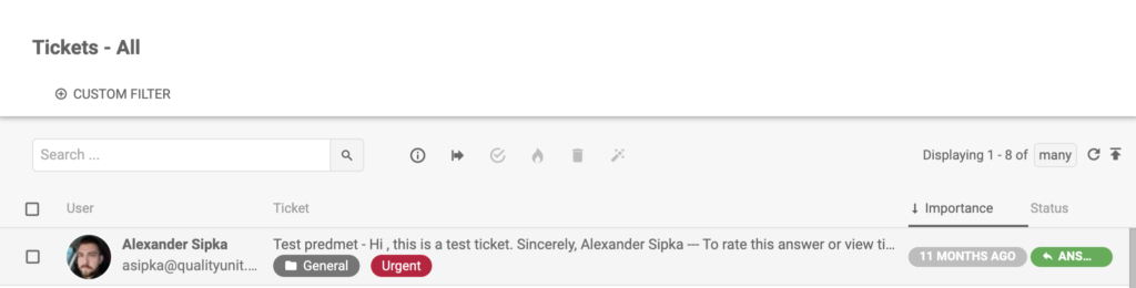 LiveAgent - علامة عاجلة على تذكرة