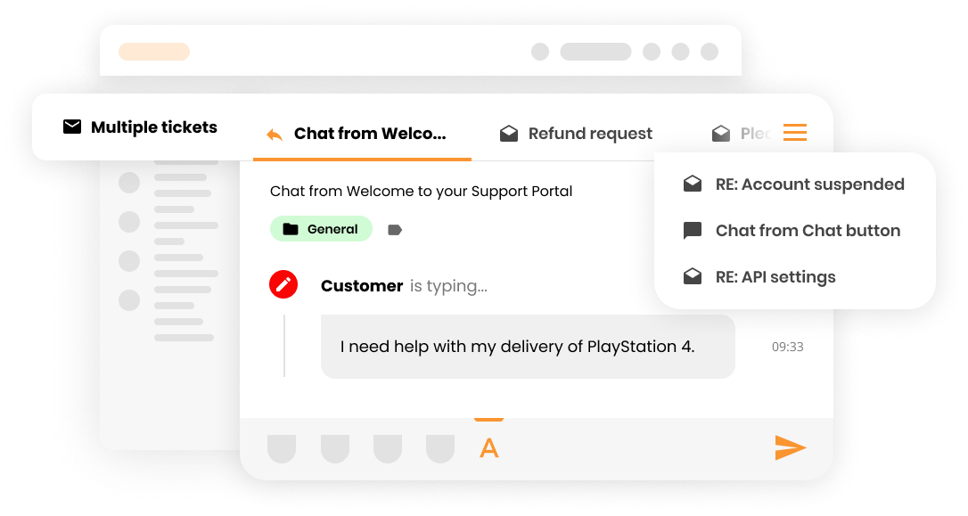 ميزة التذاكر المتعددة في نظام تذاكر مكتب المساعدة - LiveAgent