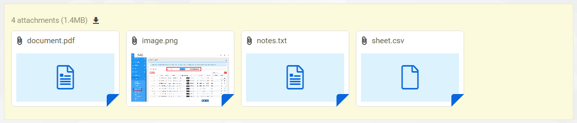 التصميم المحدث لمرفقات التذاكر في LiveAgent