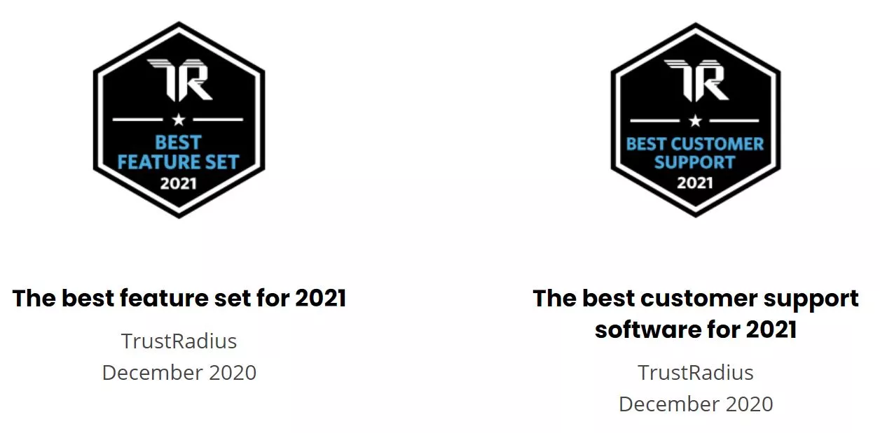 جوائز TrustRadius LiveAgent