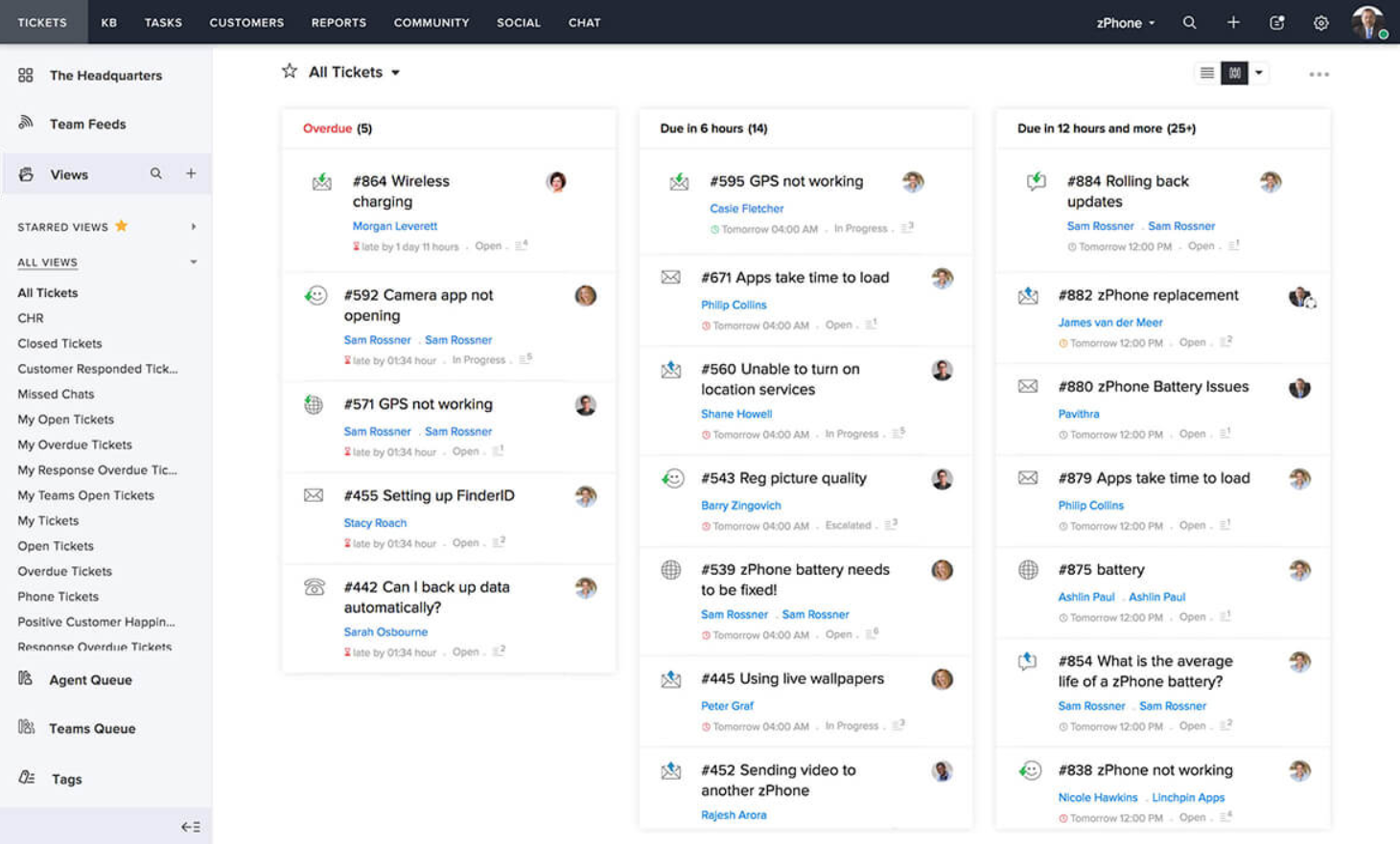 نظام تذاكر Zoho Desk