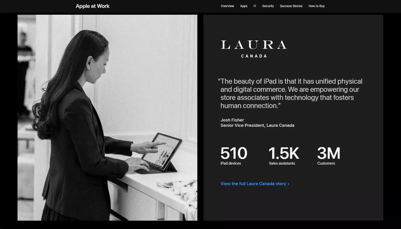 تحافظ Apple على أهداف خدمة العملاء من خلال توفير منتجات عالية الجودة وحلول شخصية