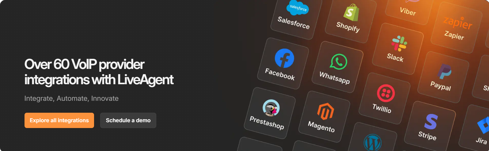 لوحة معلومات برنامج إدارة خدمة العملاء LiveAgent — المكالمات والدردشات والتذاكر في عرض موحد واحد