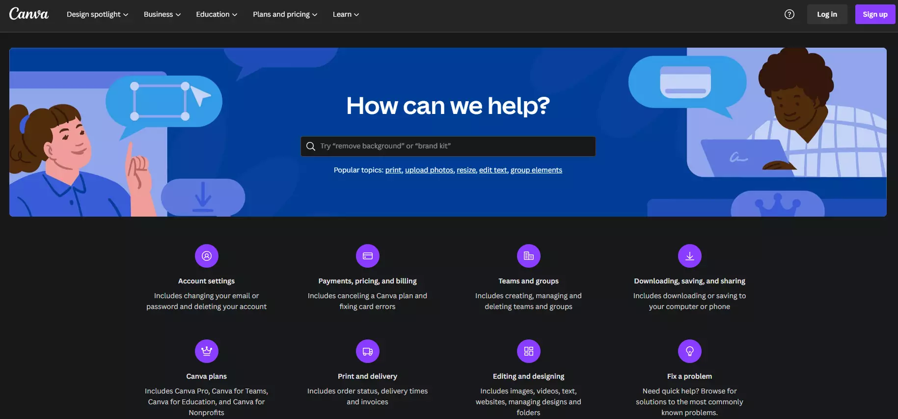 قاعدة معرفة Canva