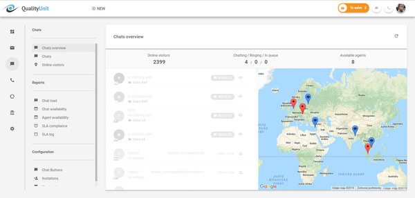 نظرة عامة على الدردشة من LiveAgent الديموغرافيات
