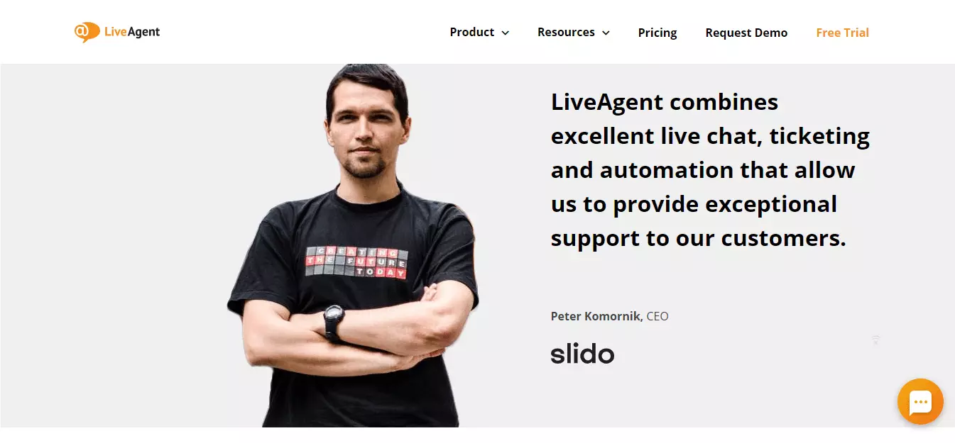 شهادة LiveAgent Slido
