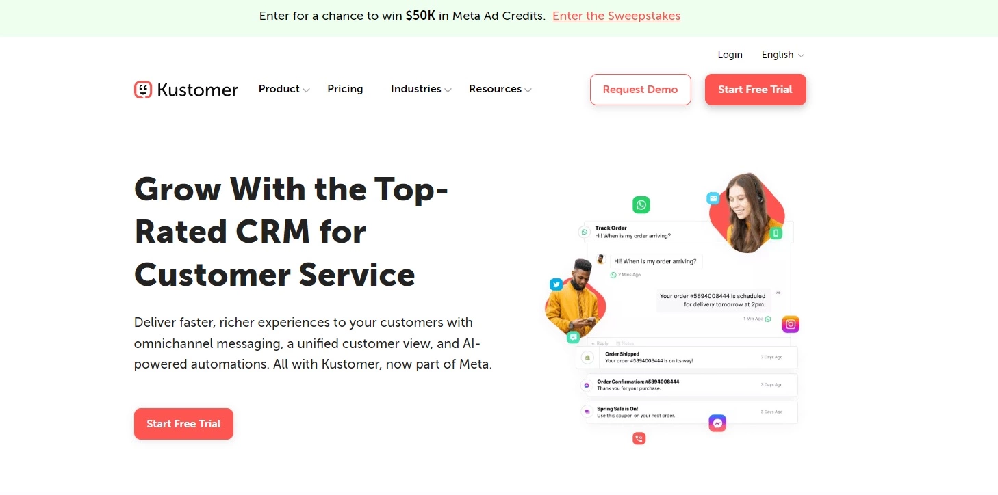 برنامج مكتب مساعدة Kustomer