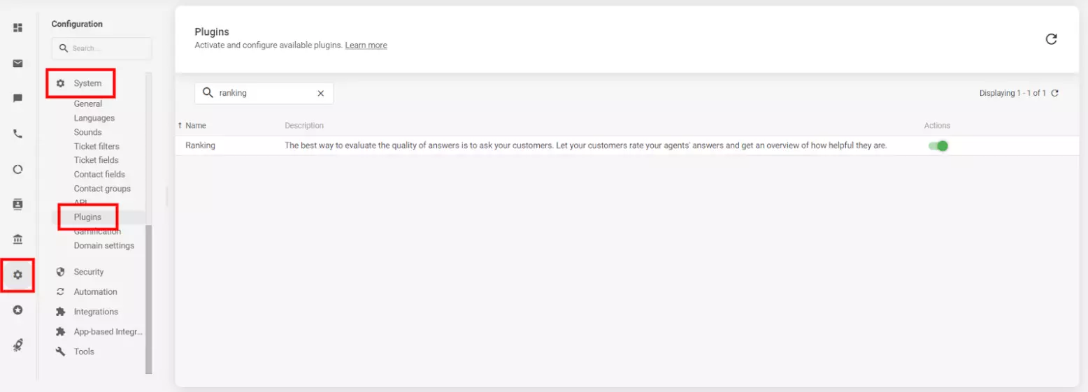 صورة تعرض إعدادات استطلاع ما بعد الدردشة في برنامج LiveAgent للدردشة المباشرة.