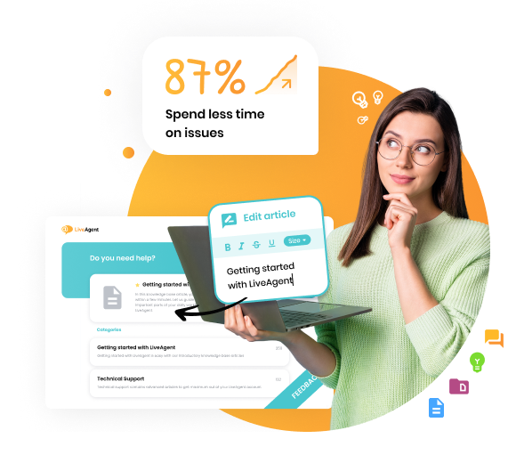 توفير الوقت مع LiveAgent