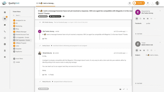 أداة مكتب المساعدة التي تساعد في الحفاظ على السمعة على وسائل التواصل الاجتماعي