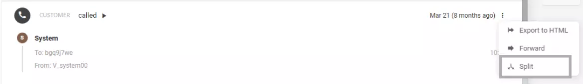 تقسيم خيط بريد إلكتروني واحد إلى عدة رسائل بريد إلكتروني لتجنب الالتباس والفوضى