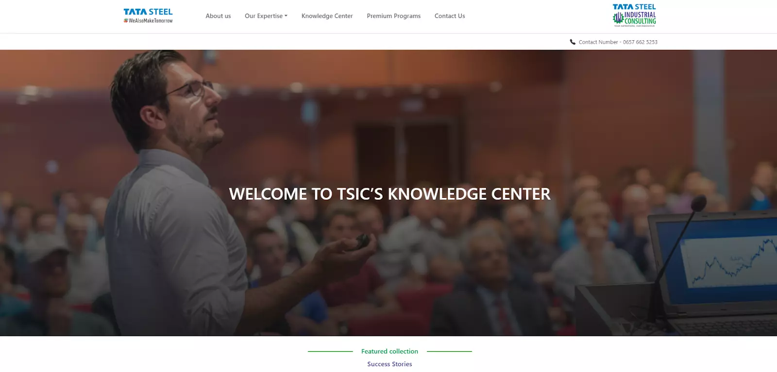 صفحة مركز المعرفة في Tata Steel