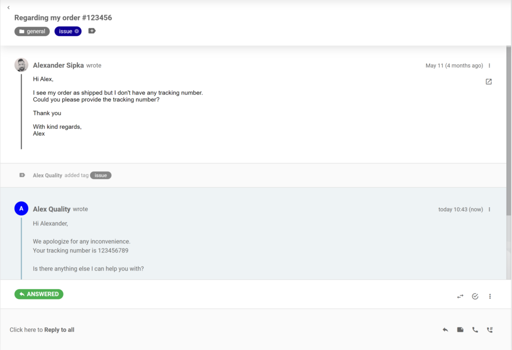 تحسين المحادثة في تذاكر LiveAgent
