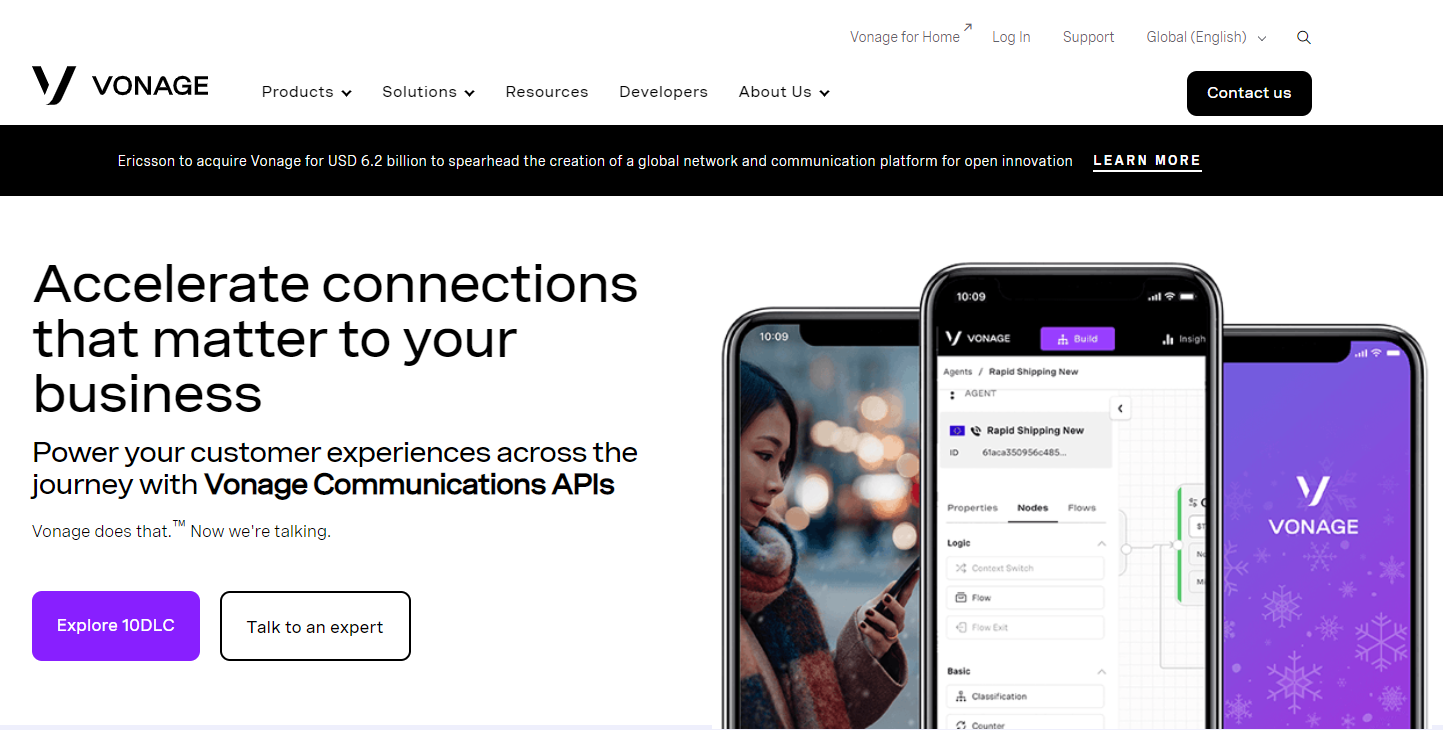 موقع مزود Vonage VoIP