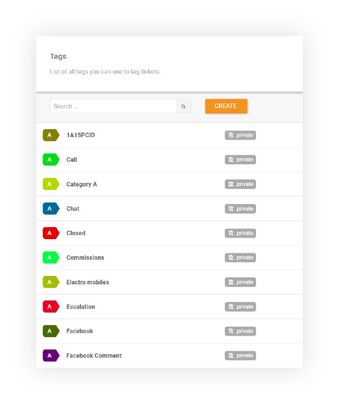 ميزة العلامات في LiveAgent