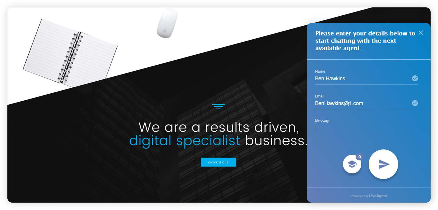 مثال على نموذج اتصال للشركات الكبرى