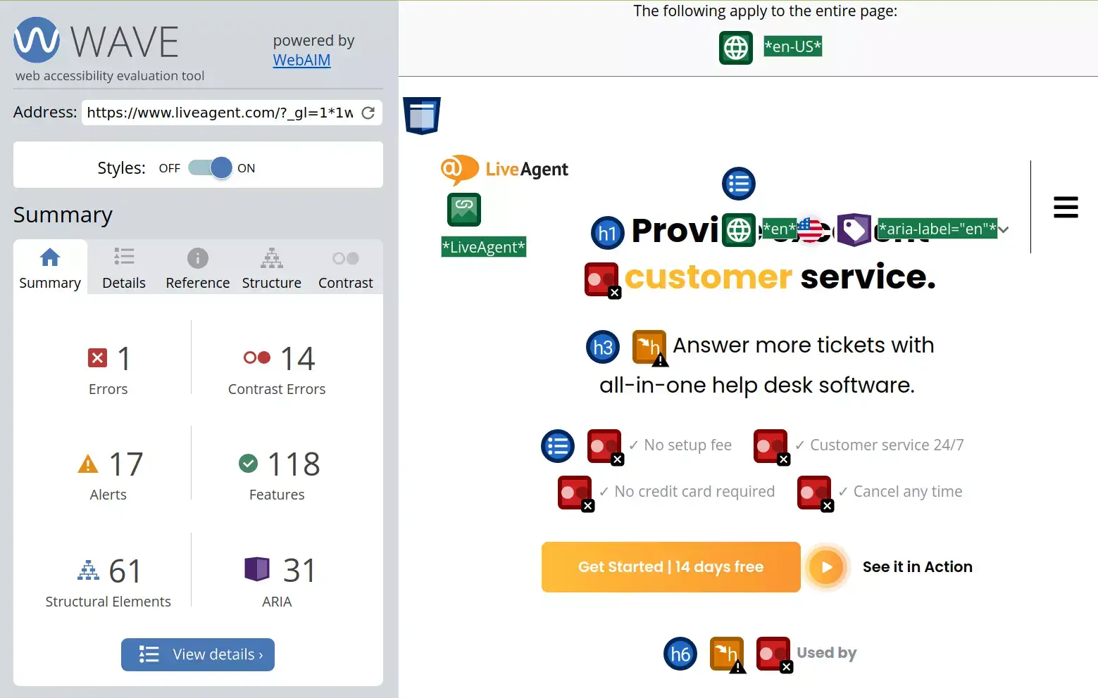 معايير إمكانية الوصول