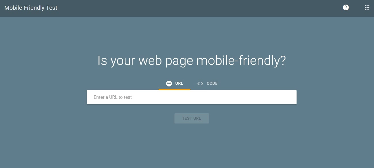 اختبار ملائمة الجوال من جوجل