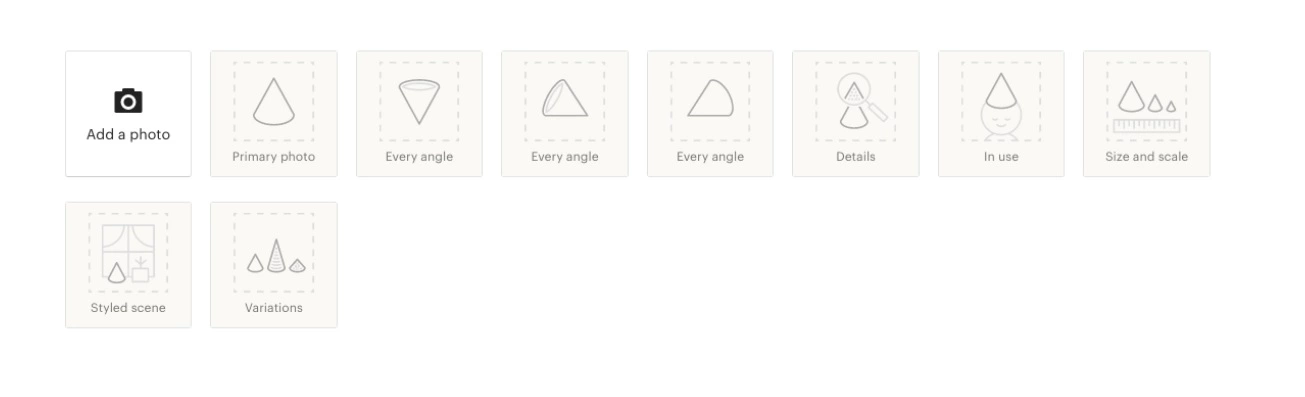 أضف صورة منتج إلى متجر Etsy الخاص بك