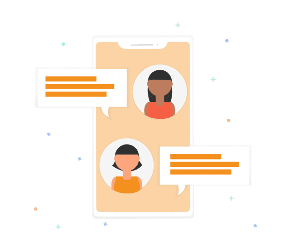 رسم توضيحي لبرمجيات خدمة العملاء