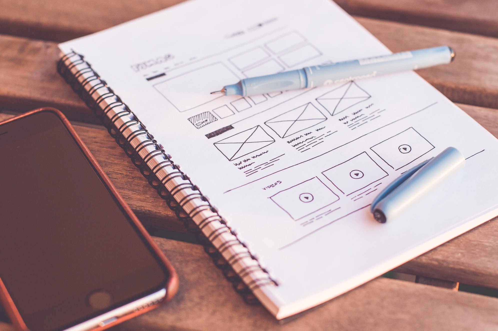 دفتر ملاحظات مع تصميم