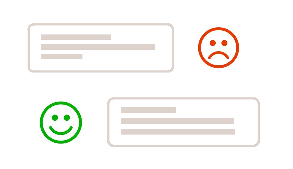 مراجعة عميل سعيد وحزين