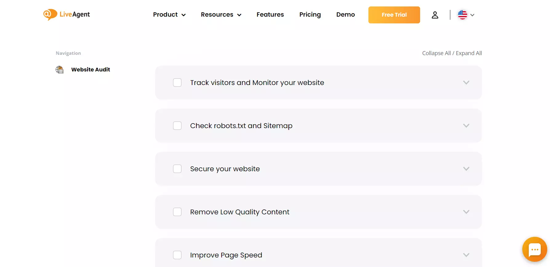 مثال قائمة التحقق