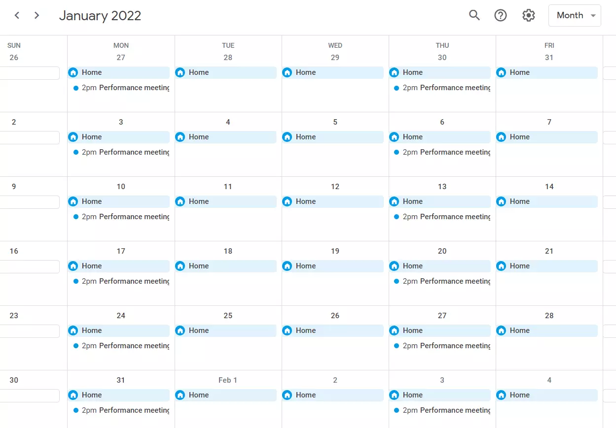 جدولة الاجتماعات