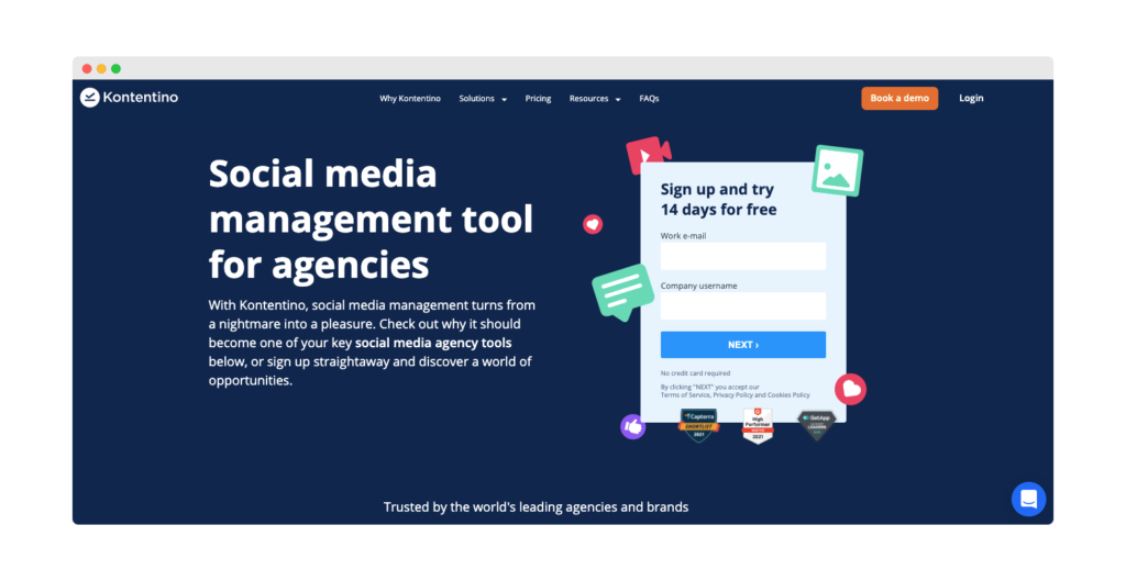 صفحة هبوط Kontentino