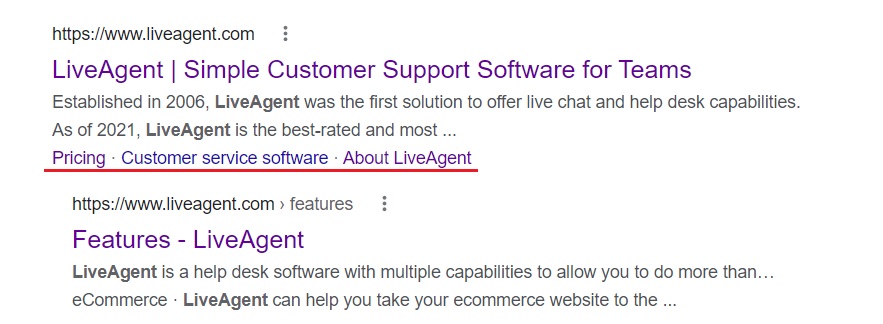 مثال على روابط الأوكار