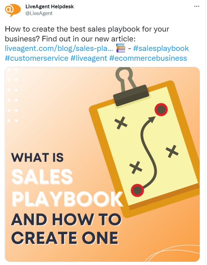 علامات الهاشتاج على Twitter لـ LiveAgent
