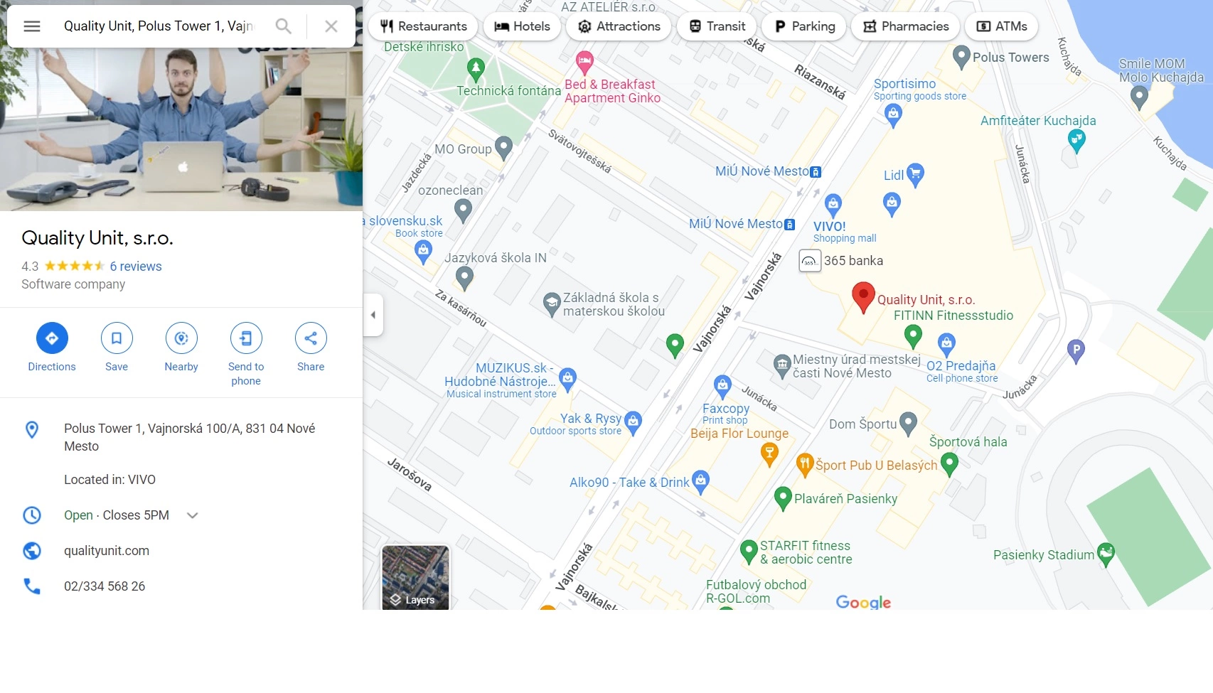 Quality Unit - موقع Google Maps