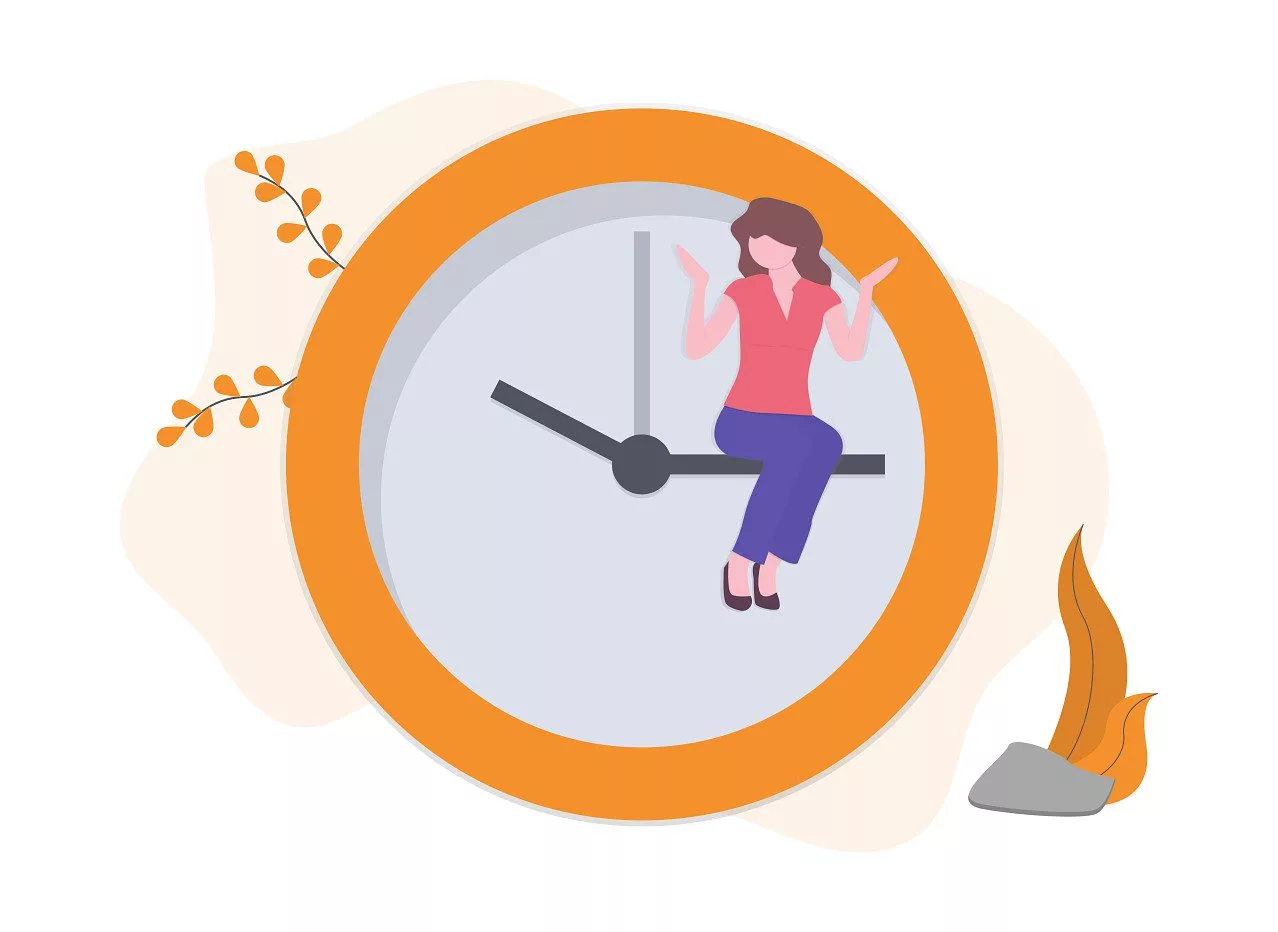 رسم توضيحي لإدارة الوقت