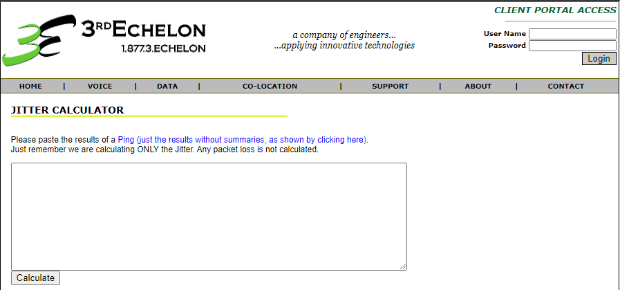 Example of Jitter calculator