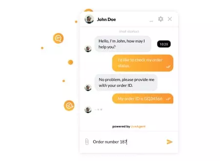 دردشة LiveAgent المباشرة