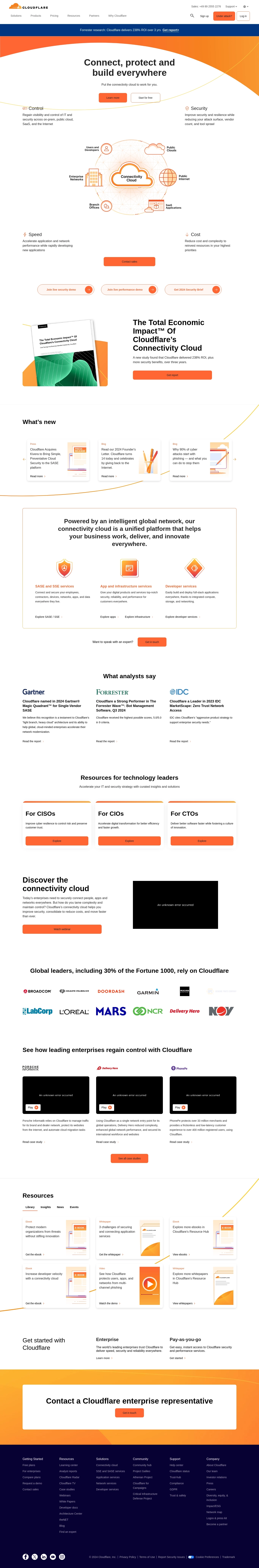 جهات الاتصال بمركز مساعدة Cloudflare