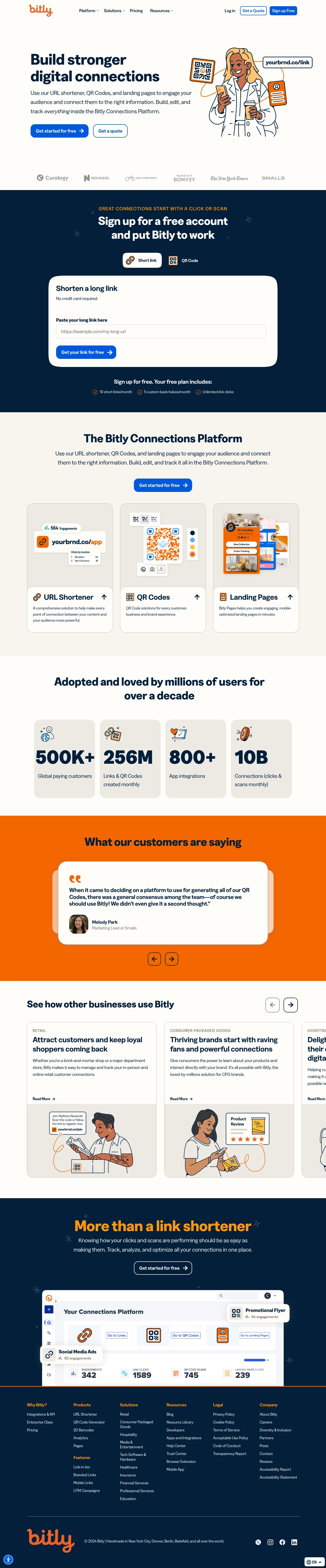 جهات الاتصال بمركز مساعدة Bitly