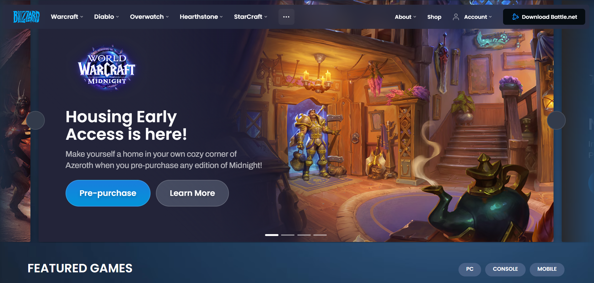 جهات الاتصال بمكتب المساعدة في Blizzard