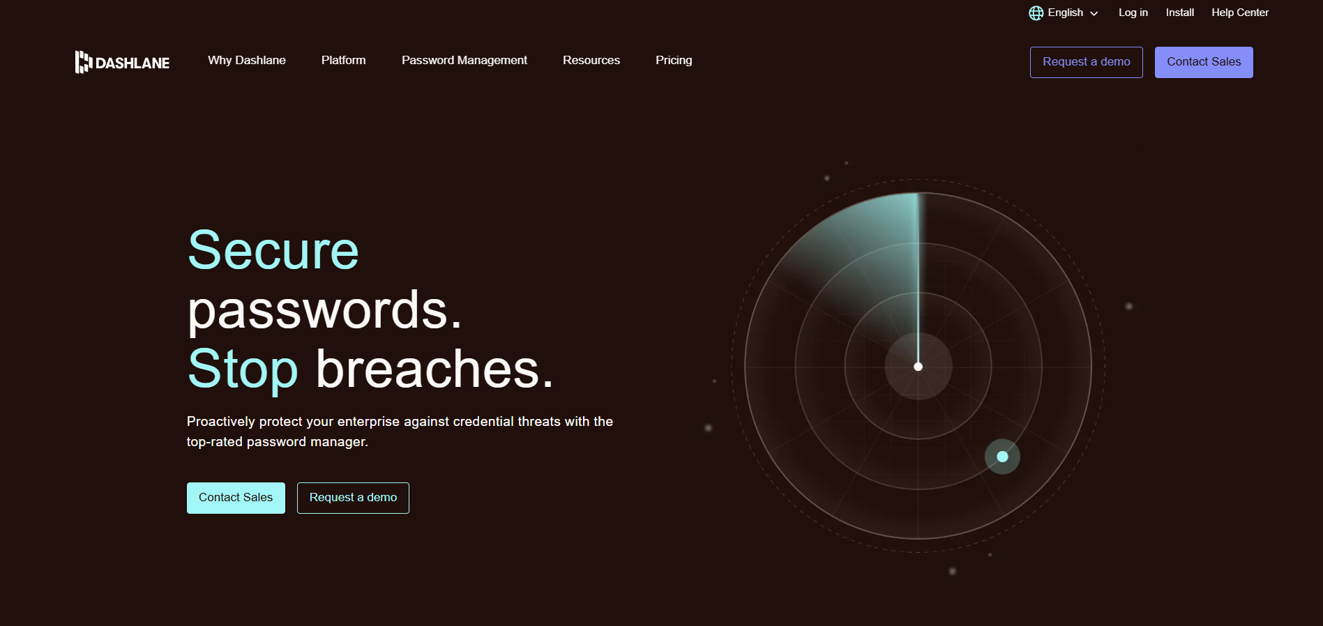 جهات اتصال مكتب المساعدة في Dashlane